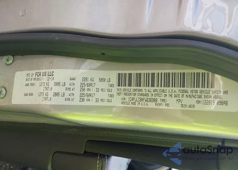 2015 Jeep Cherokee Latitude из США, поврежденный, VIN 1C4PJLCBXFW636988